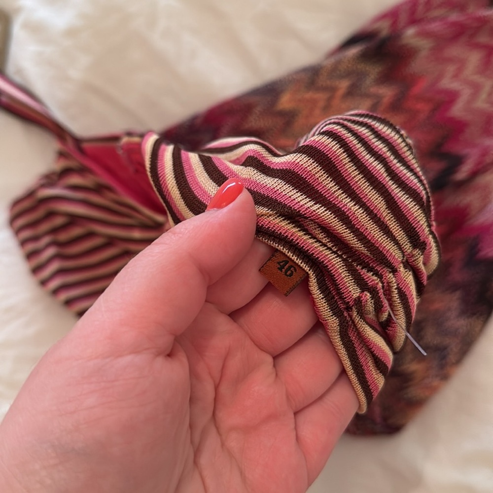 Missoni Zig Zag dress - pink, red, brown tones - Picture 6 of 7